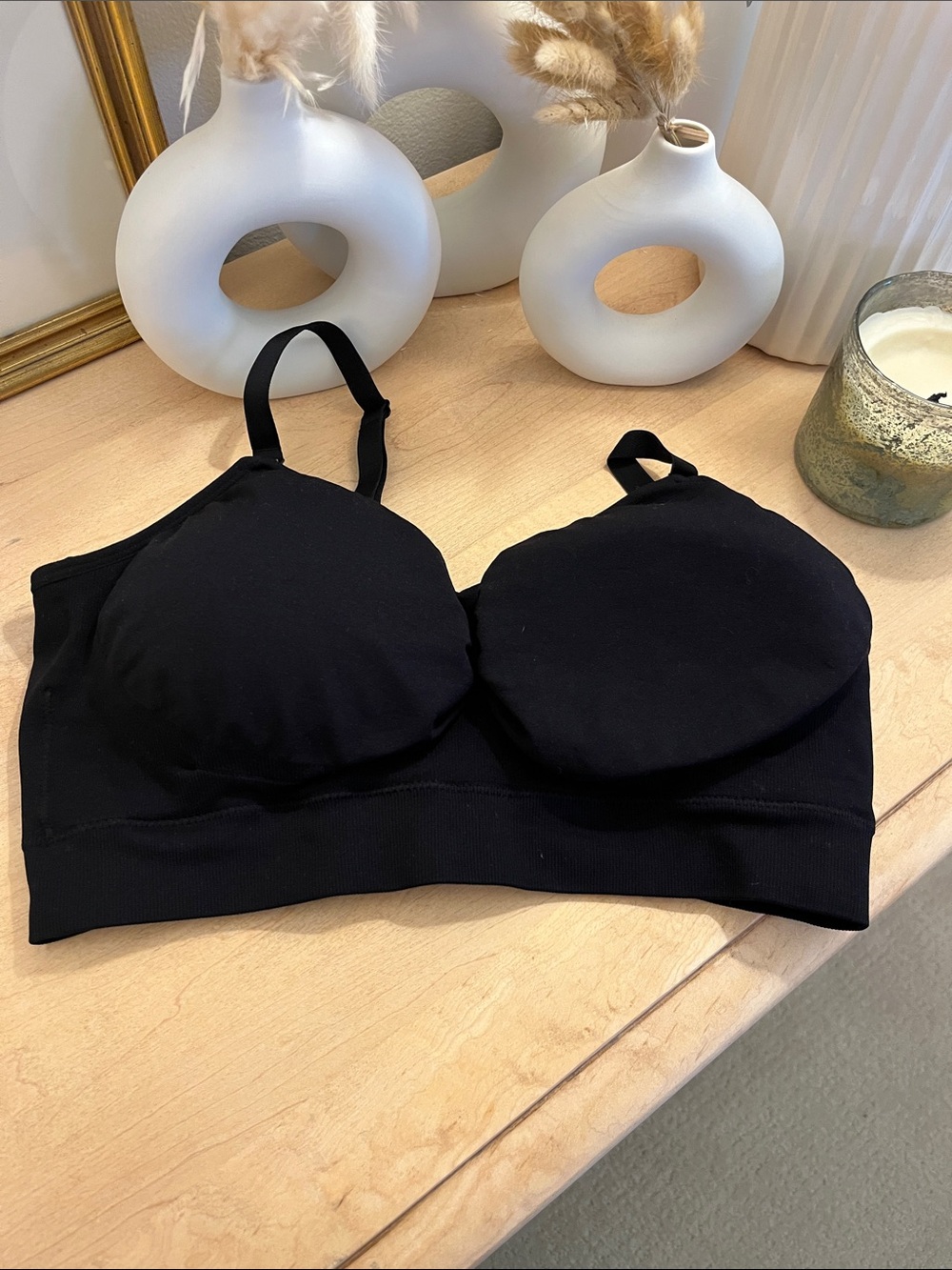 Kindred Bravely Black Wireless Maternity/Nursing Bra